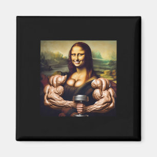 Mona Lisa Bodybuilding Funny Gift 5  Magnet