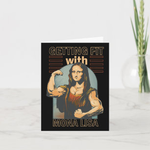 Mona Lisa Bodybuilding Muscle Gym Weightlifting Wo Card