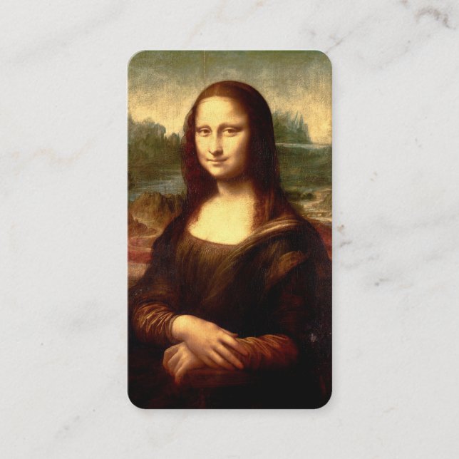 Mona Lisa Bookmark Business Card (Front)