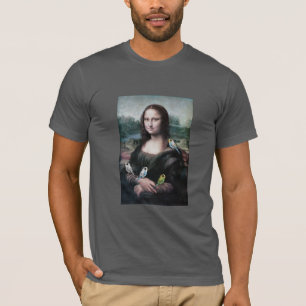 Mona Lisa & Budgies T-Shirt