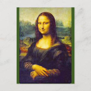 Mona Lisa by Da Vinci, Fine Art, Postcard