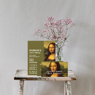 Mona Lisa By Leonardo Da Vinci, Art Dealer Business Card