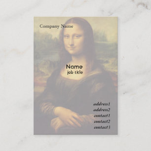 Mona Lisa by  Leonardo Da Vinci Business Card