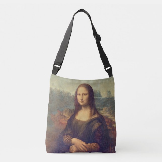 Mona Lisa by Leonardo da Vinci Crossbody Bag (Front)