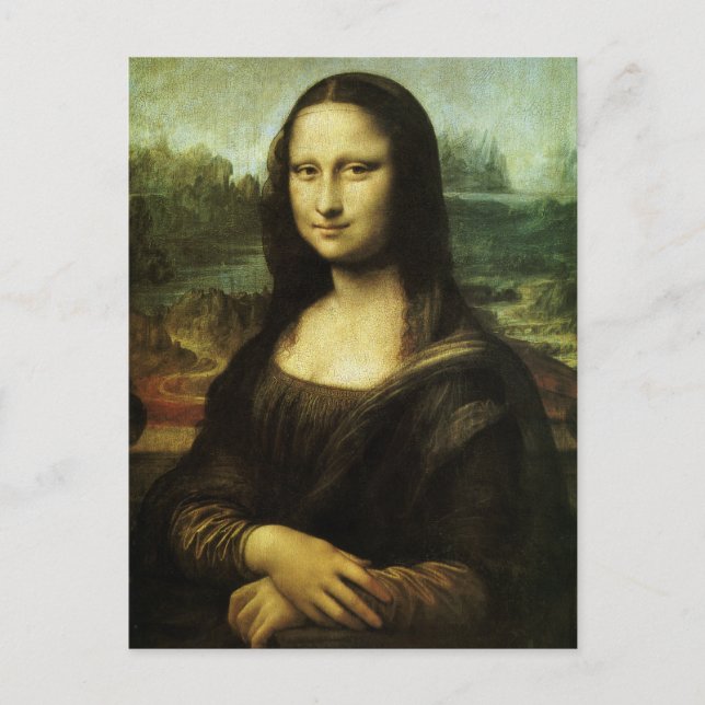 Mona Lisa by Leonardo da Vinci, Renaissance Art Postcard (Front)