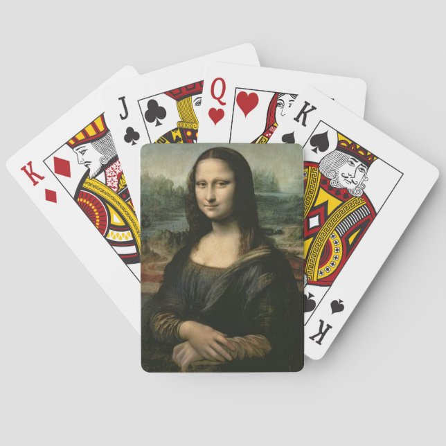 Mona Lisa, c.1503-6 (oil on panel) Playing Cards (Back)