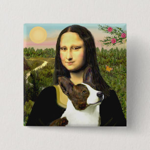 Mona Lisa - Cardigan Welsh Corgi 15 Cm Square Badge
