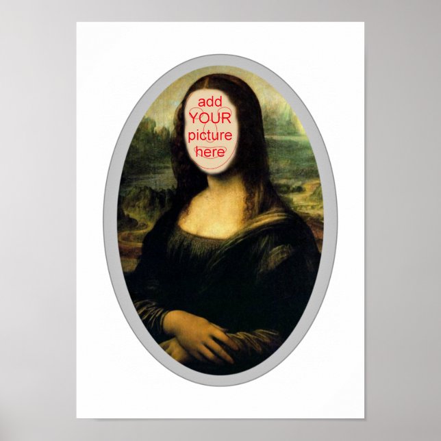 Mona Lisa Carnival Cutout Poster (Front)