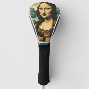 Mona Lisa cat golf head cover