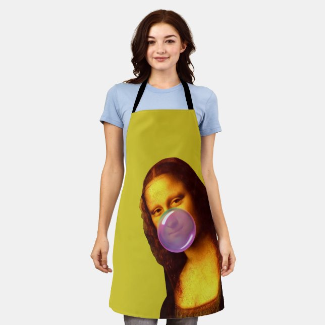 Mona Lisa Chewing gum Bubble Apron (Worn)