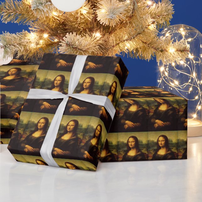 MONA LISA CHRISTMAS WRAPPING PAPER (Holidays)