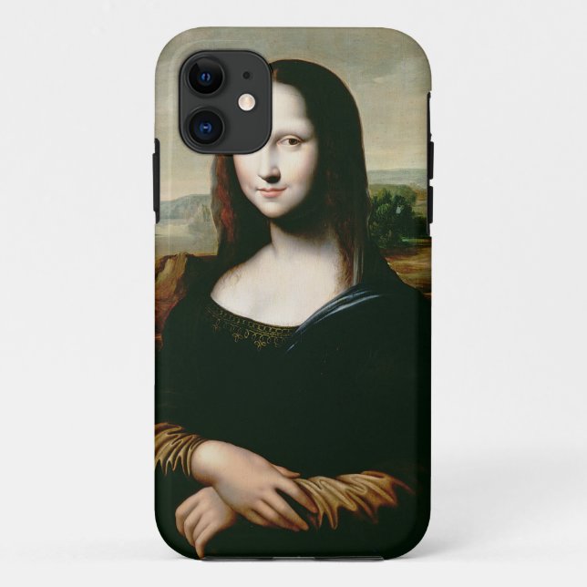 Mona Lisa, copy of the painting by Leonardo da Vin Case-Mate iPhone Case (Back)