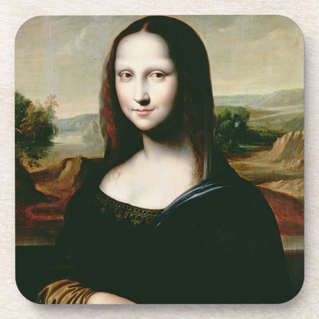 Mona Lisa, copy of the painting by Leonardo da Vin Coaster (Front)