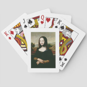 Mona Lisa, copy of the painting by Leonardo da Vin Playing Cards