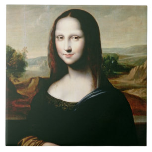 Mona Lisa, copy of the painting by Leonardo da Vin Tile