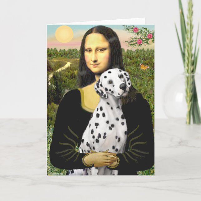 Mona Lisa - Dalmatian Card (Front)