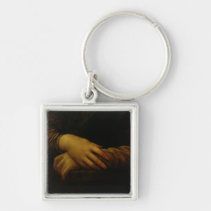 Mona Lisa, detail of her hands, c.1503-06 Key Ring