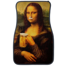 Mona Lisa drinking beer Beer lover