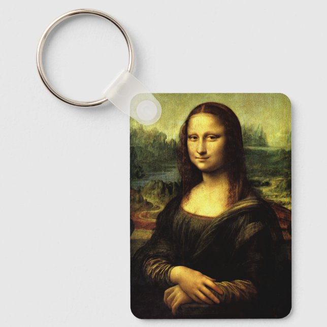 Mona Lisa, famous painting, Key Ring (Front)