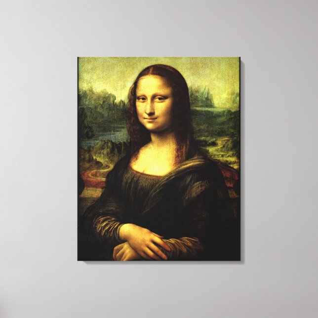 Mona Lisa, fine art painting Canvas Print (Front)