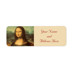 Mona Lisa Fine Art Return Address Labels