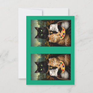 Mona Lisa Friends Thank You Card