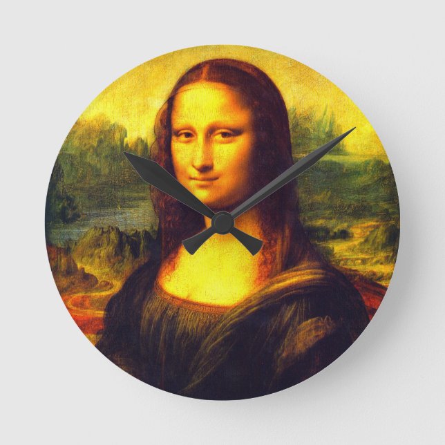 Mona Lisa gift Round Clock (Front)