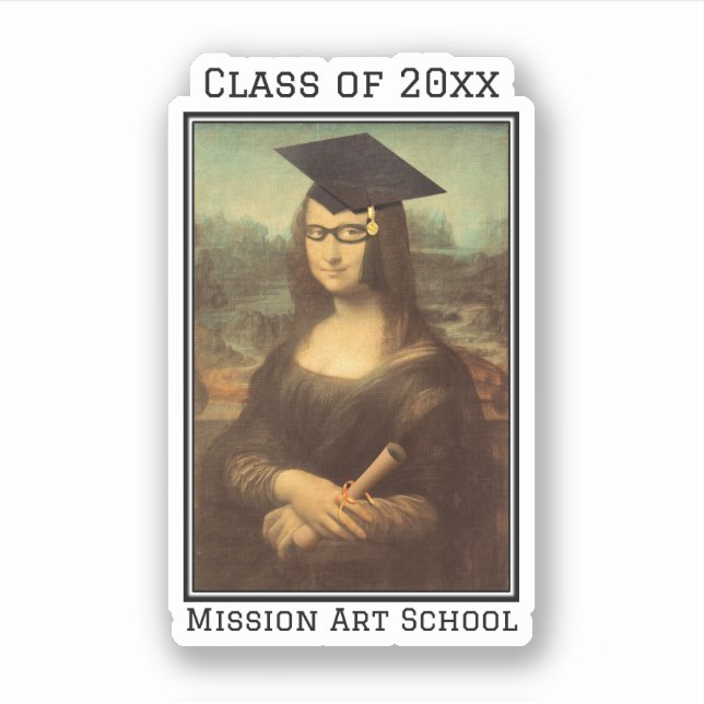 Mona Lisa Glasses Graduation (Front)