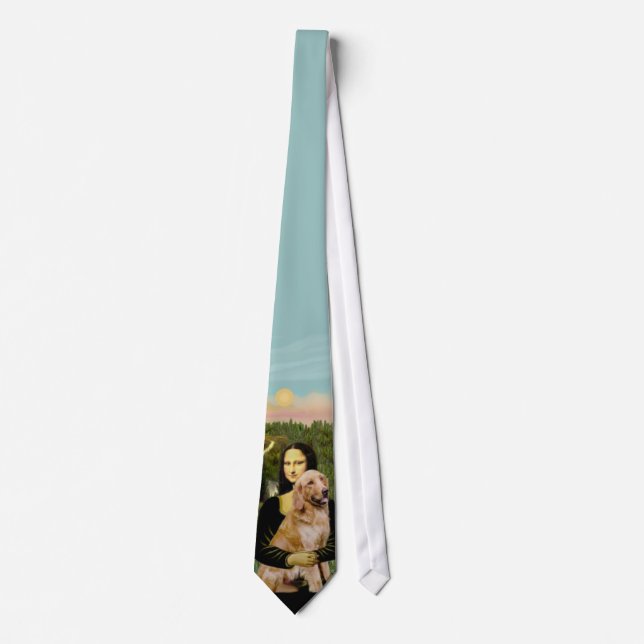 Mona Lisa - Golden Retriever Tie (Front)