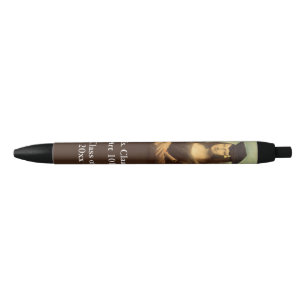Mona Lisa Graduation Grad Cap Black Ink Pen