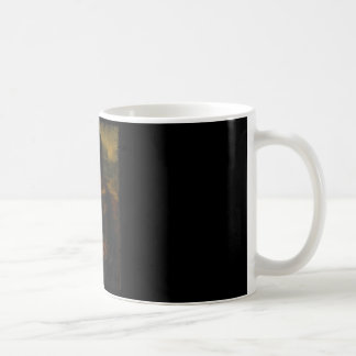 Mona lisa grilling bbq funny coffee mug