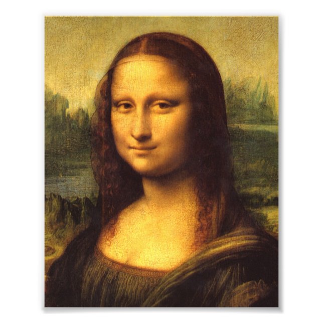 Mona Lisa Head Detail - Leonardo Da Vinci Photo Print (Front)