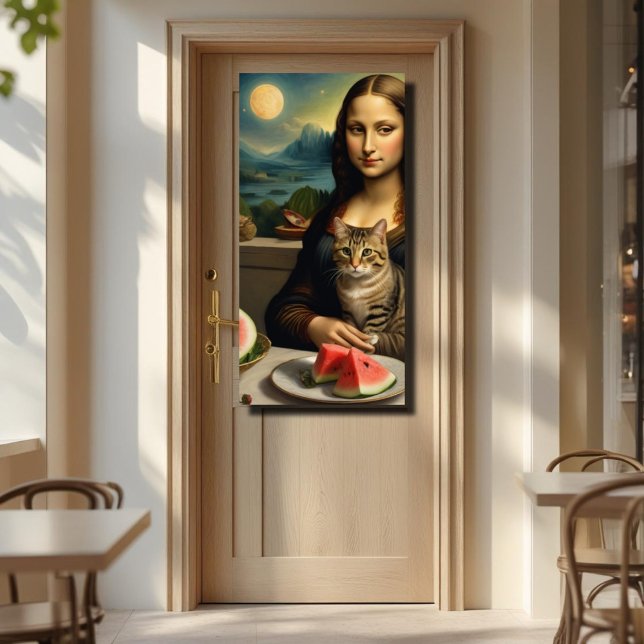 Mona Lisa &her cat  -  Summer vibes \ Poster (Creator Uploaded)