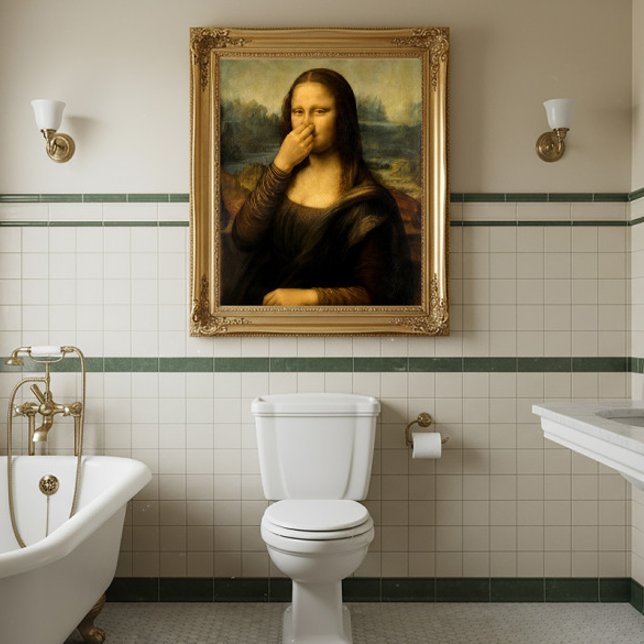 Mona Lisa Holding her nose No 2 Poster (Creator Uploaded)
