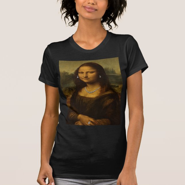 Mona Lisa in Diamonds  T-Shirt (Front)