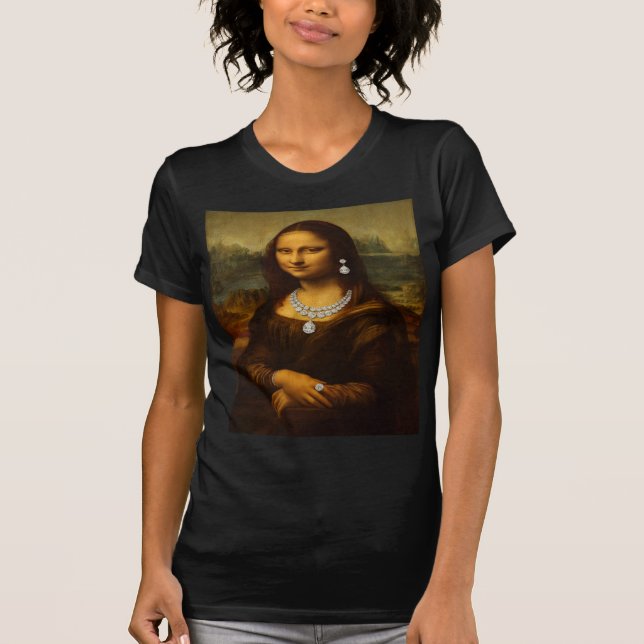 Mona Lisa in Fabulous Diamonds  T-Shirt (Front)