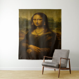 Mona Lisa in Rubies Tapestry