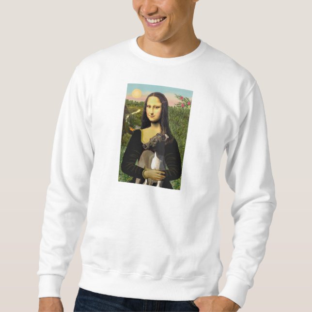 Mona Lisa - Italian Greyhound Sweatshirt (Front)