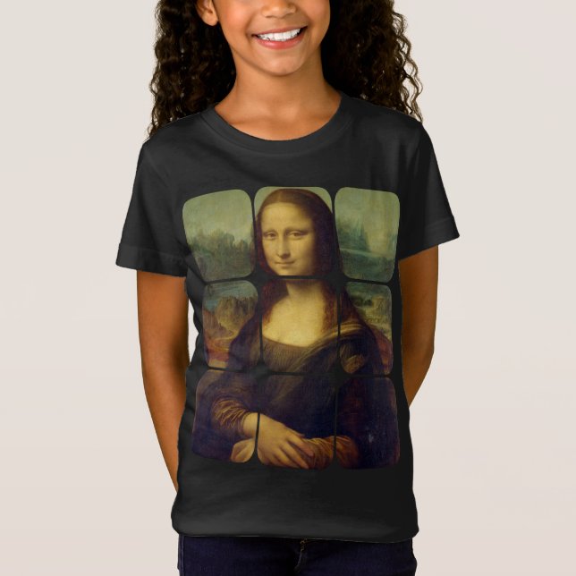 Mona Lisa Italian Renaissance Artist Painting Geom T-Shirt (Front)