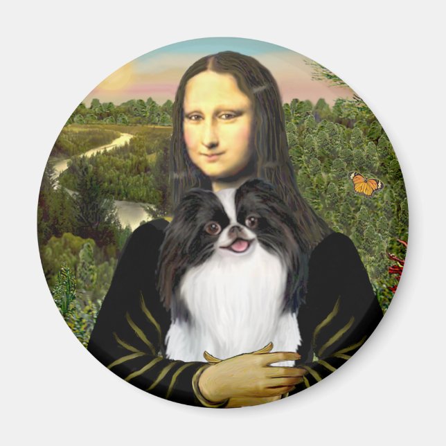 Mona Lisa - Japanese Chin 3 Magnet (Front)