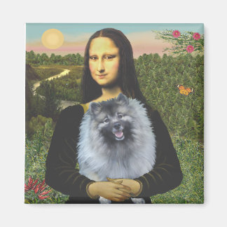 Mona Lisa - Keeshond (F) Magnet