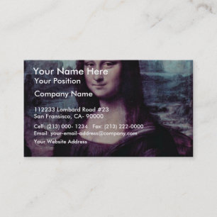 Mona Lisa (La Giaconda) By Leonardo Da Vinci (Bes Business Card