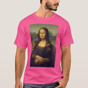 Mona Lisa (Leonardo) Baseball Sleeve T-Shirt