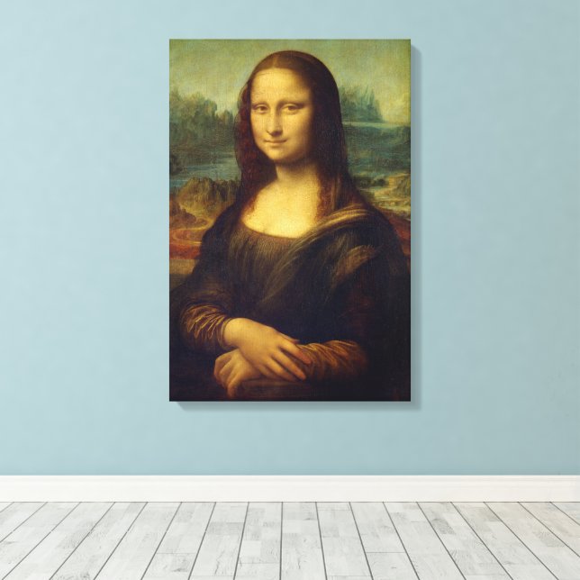 Mona Lisa | Leonardo da Vinci Canvas Print (Insitu(Wood Floor))