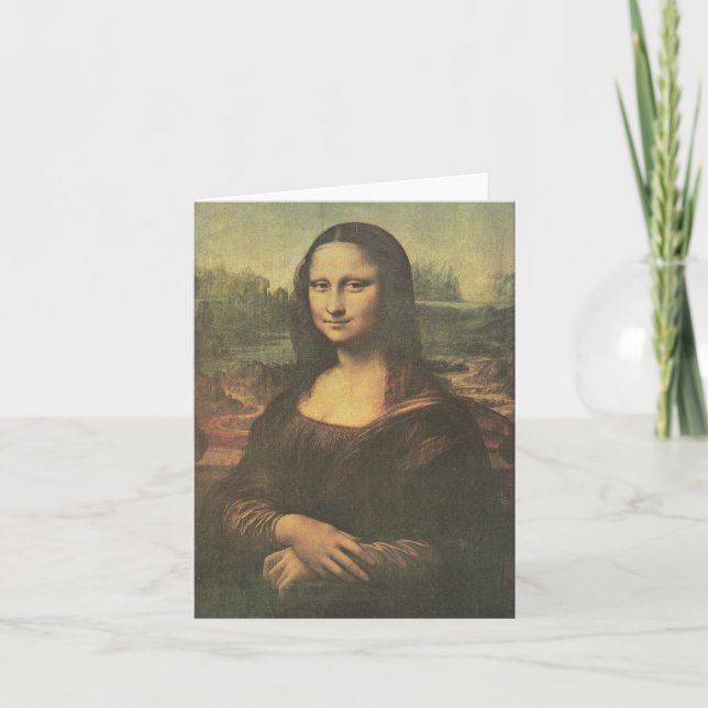 Mona Lisa Leonardo da Vinci Fine Art Card (Front)