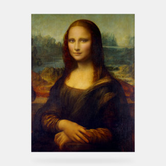 Mona Lisa Leonardo France Acrylic Sign