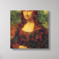 Mona Lisa Lettuce Fine Art Vegan Spoof