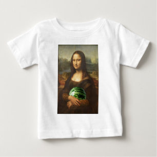 Mona Lisa Loves Watermelons Baby T-Shirt