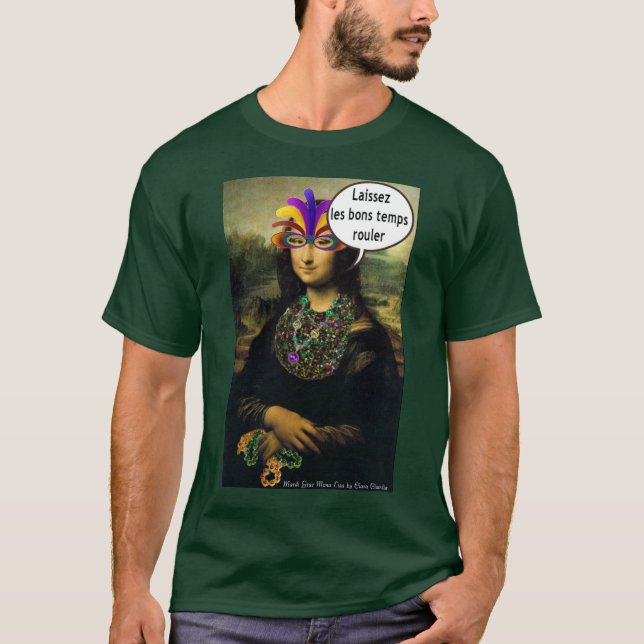 Mona Lisa Mardi Gras T-Shirt (Front)