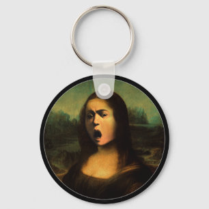 Mona Lisa Medusa Caravaggio Key Ring